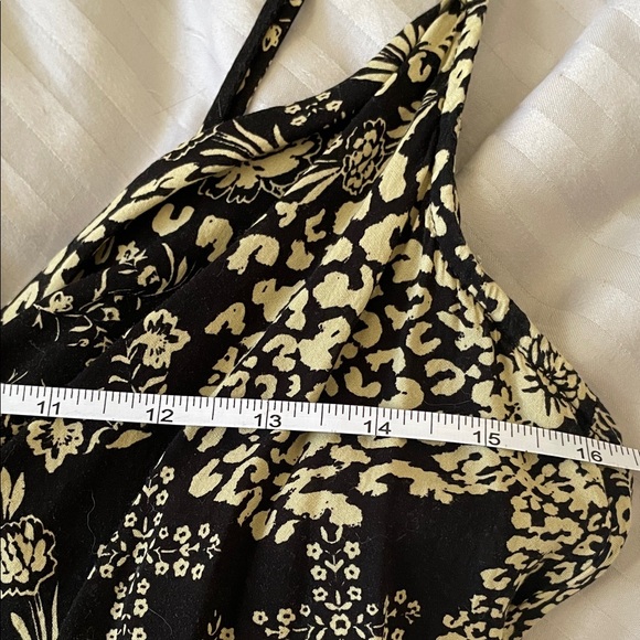 Free People slip dress Forever Fields Black Floral read size intimately free - Picture 10 of 13